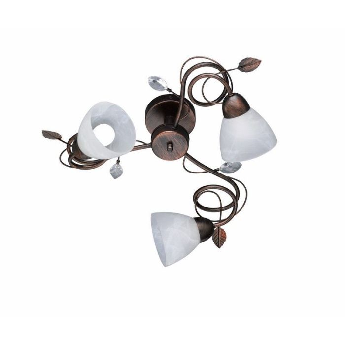 Rust Coloured flush ceiling light classic, Astrid