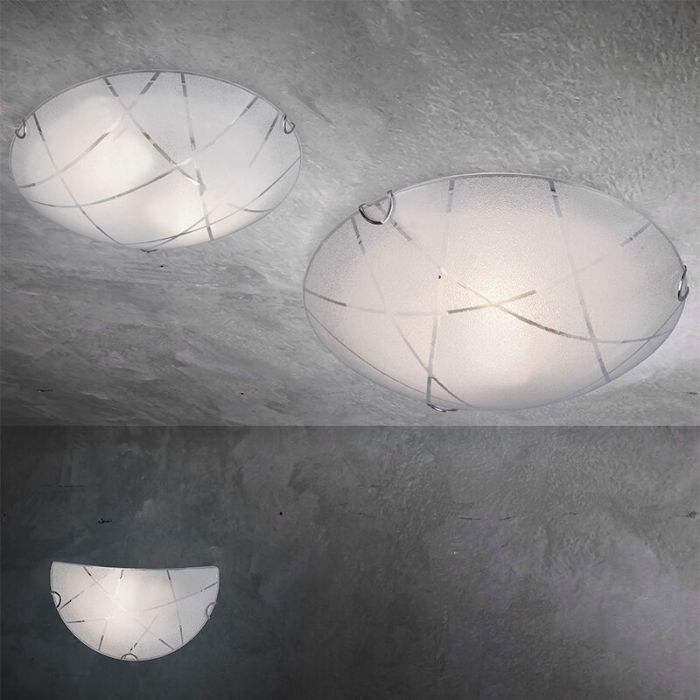 White flush ceiling light modern, Fortes