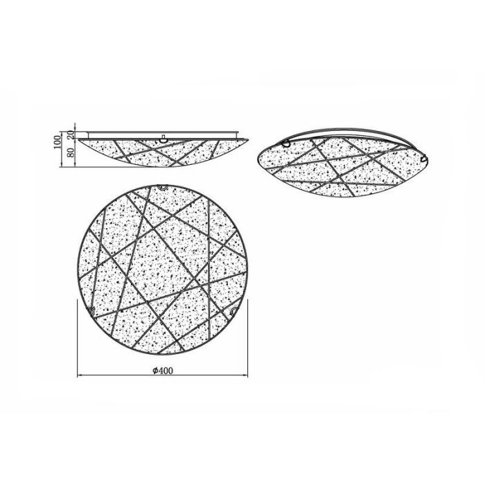 White flush ceiling light modern, Fortes
