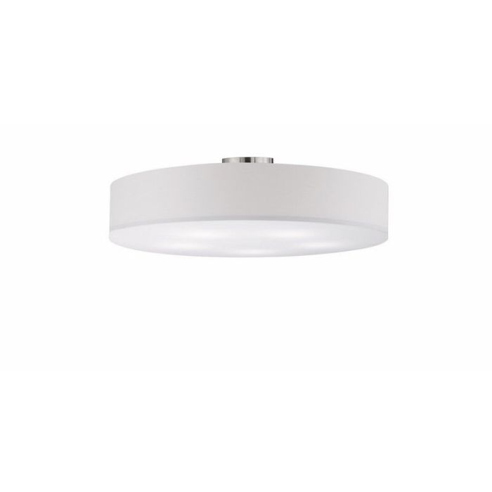 Nickel flush ceiling light metal, Ledbury