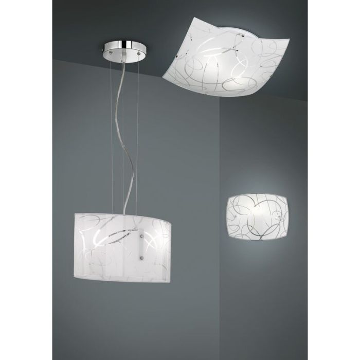 White flush ceiling light classic, Antoine