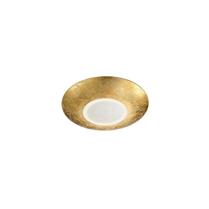 Golden flush ceiling light classic, Wilke, 12W, 3000K LED