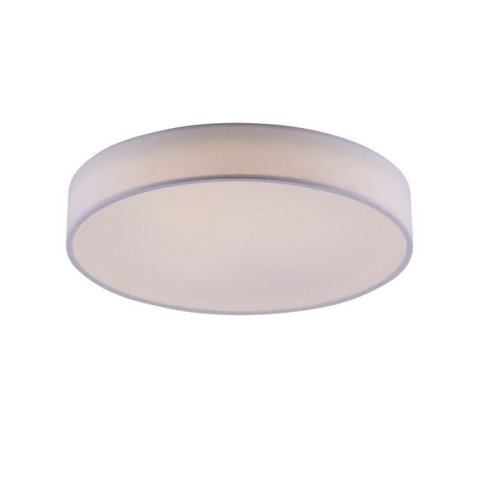 White flush ceiling light modern, Gording, 45W, RGBW LED, with remote control