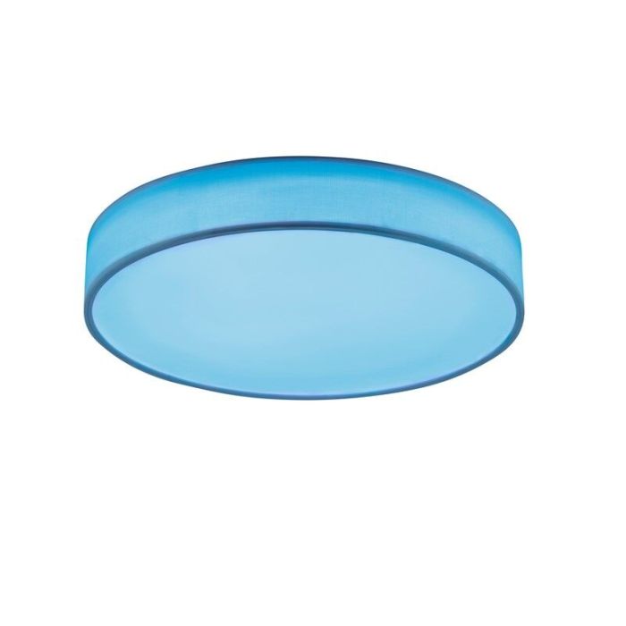 White flush ceiling light modern, Gording, 45W, RGBW LED, with remote control