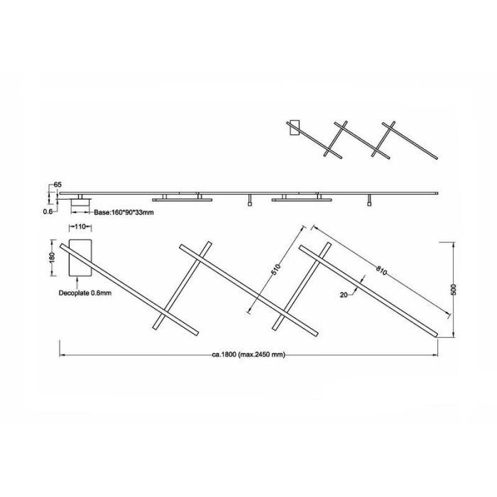 Nickel flush ceiling light design, Kandla, 6W, 3000K LED