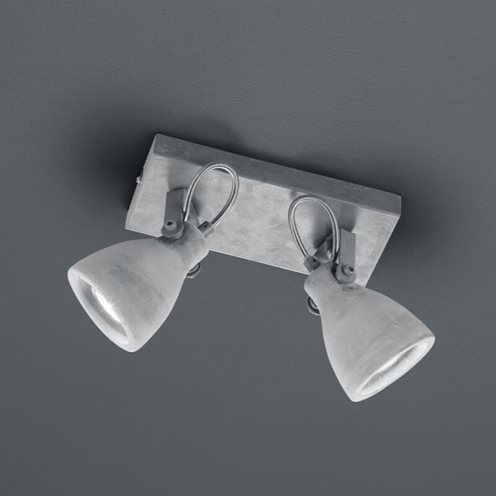 Concrete ceiling spotlight grey, Lamija
