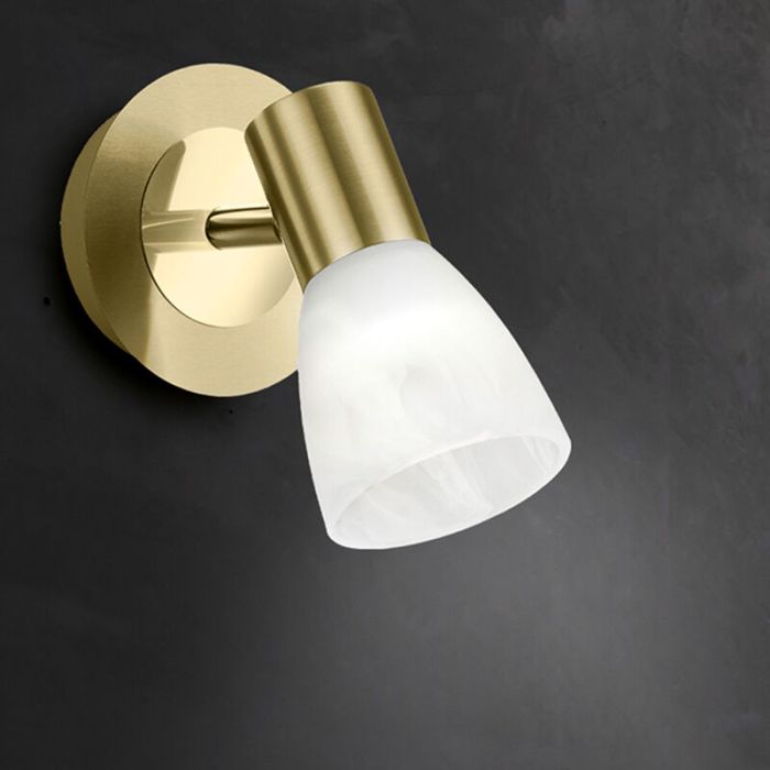 Brass ceiling spotlight modern, Gustav