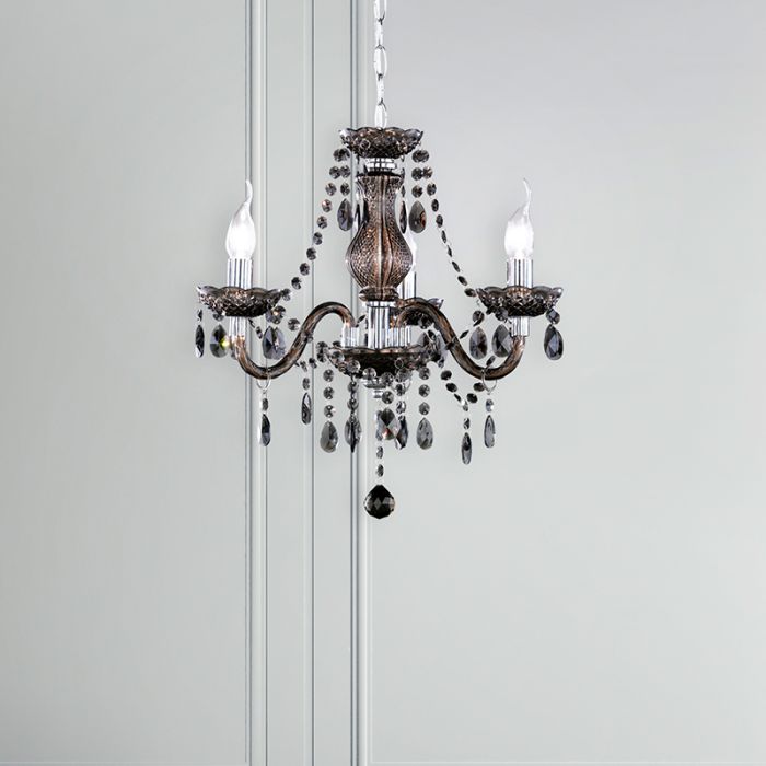 Black chandelier classic, Pedra