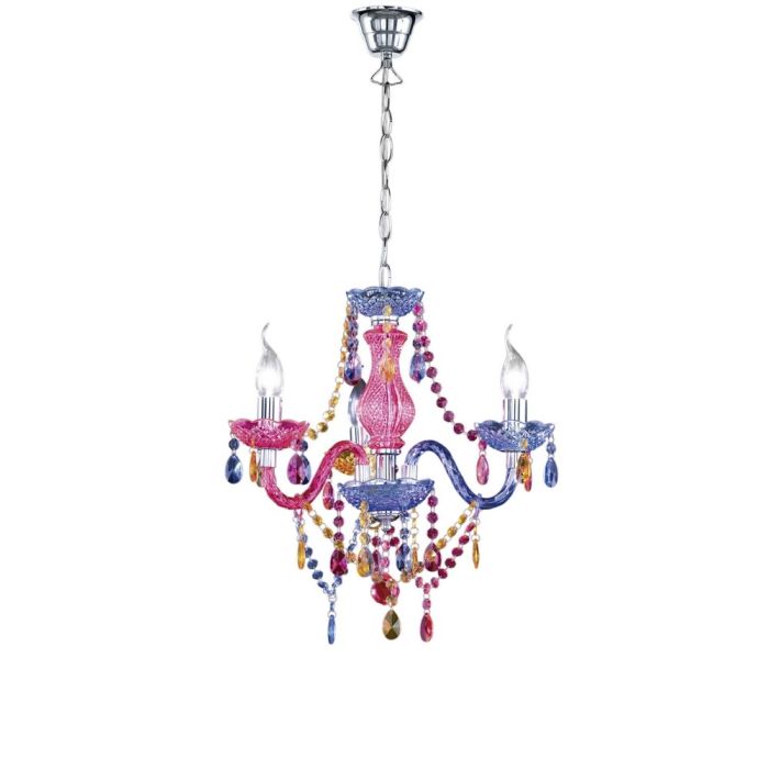 Multicoloured chandelier classic, Pedra