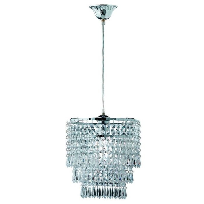 Chrome pendant light design, Allison
