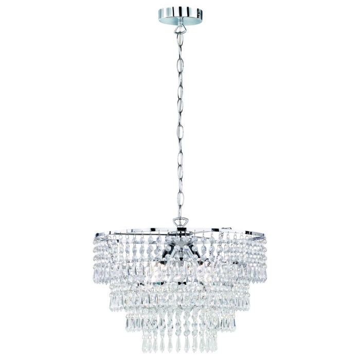 Chrome pendant light design, Allison