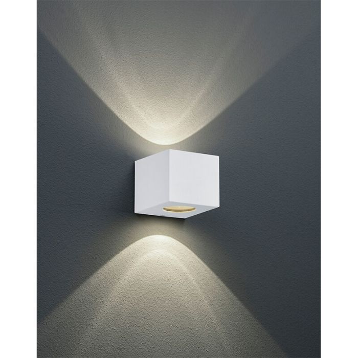 White outdoor light design, Sandby, 2W, 3000K LED, IP44