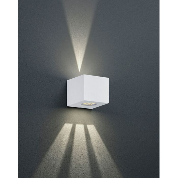 White outdoor light design, Sandby, 2W, 3000K LED, IP44