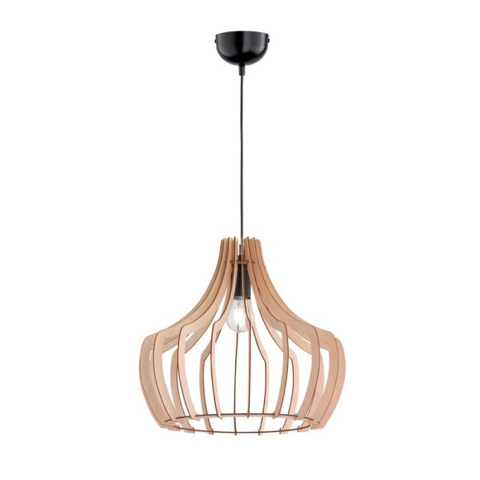 Rustic pendant light wood, Valenthina