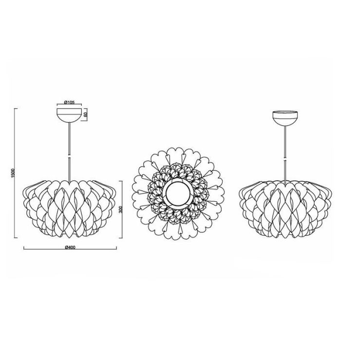 White pendant light modern, Alebo