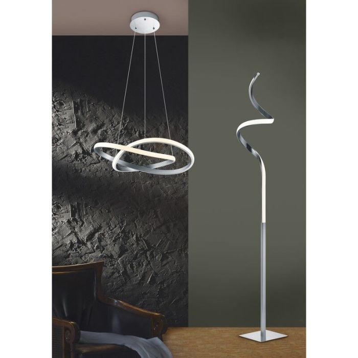 Nickel pendant light modern, Aby, 27W, 3000K LED