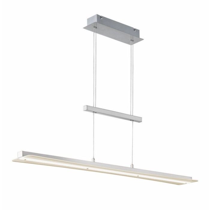 Nickel dining table hanging lamp modern, Port, 18W, warm to cold white adjustable LED