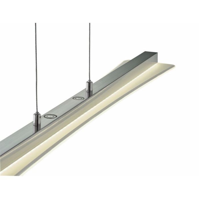 Nickel dining table hanging lamp modern, Port, 18W, warm to cold white adjustable LED