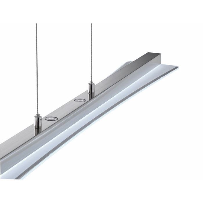 Nickel dining table hanging lamp modern, Port, 18W, warm to cold white adjustable LED