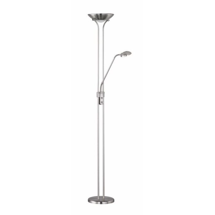 Black floor lamp modern, Aiden, 20W, 3000K LED, with switch