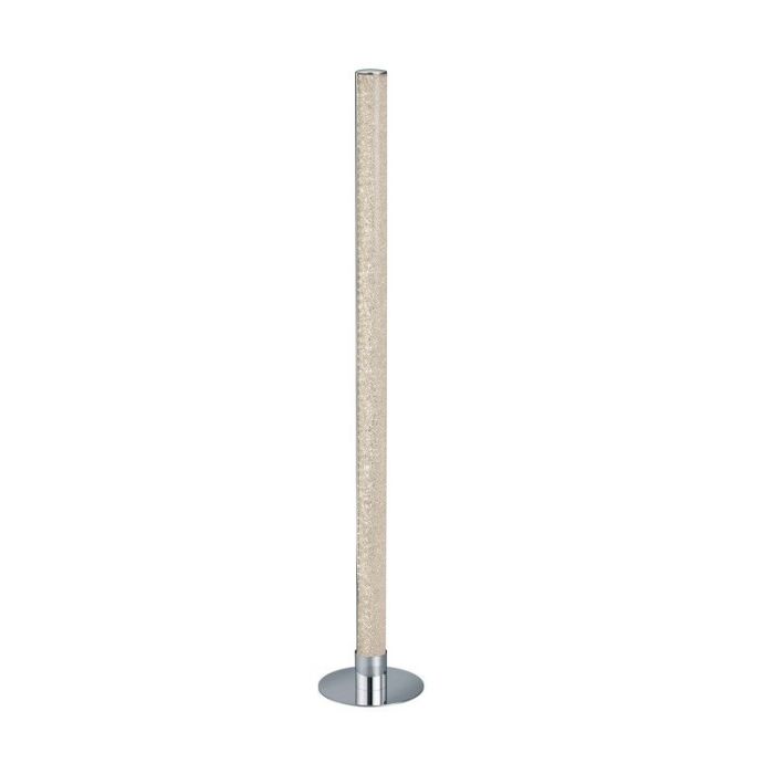 Chrome floor lamp modern, Vacio, 10W, 3000K LED, with remote control