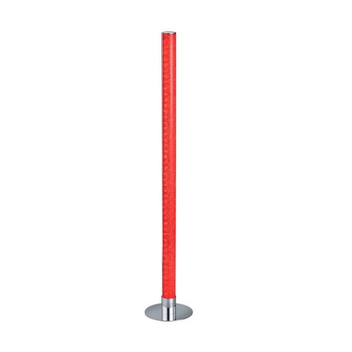 Chrome floor lamp modern, Vacio, 10W, 3000K LED, with remote control