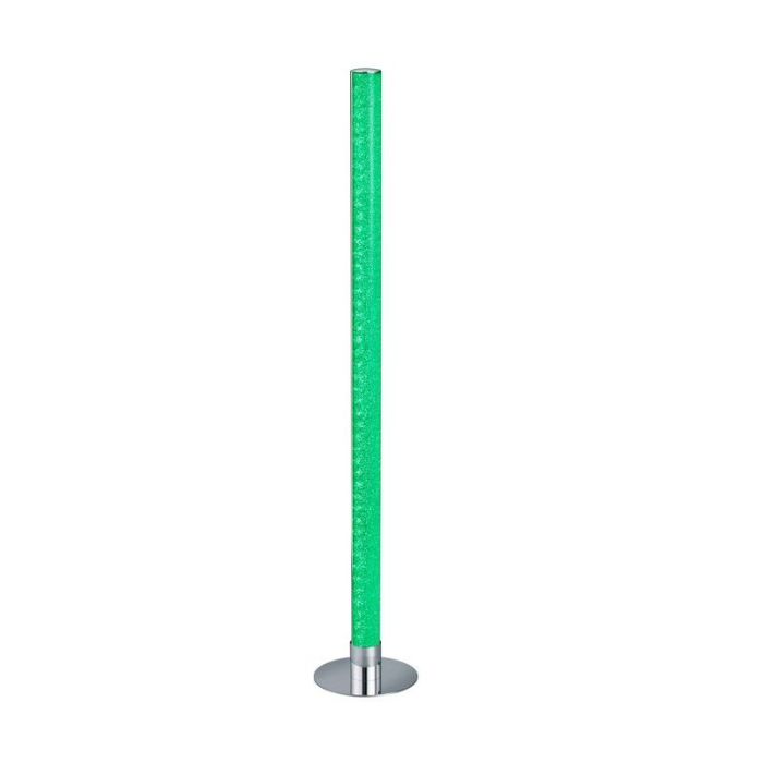 Chrome floor lamp modern, Vacio, 10W, 3000K LED, with remote control