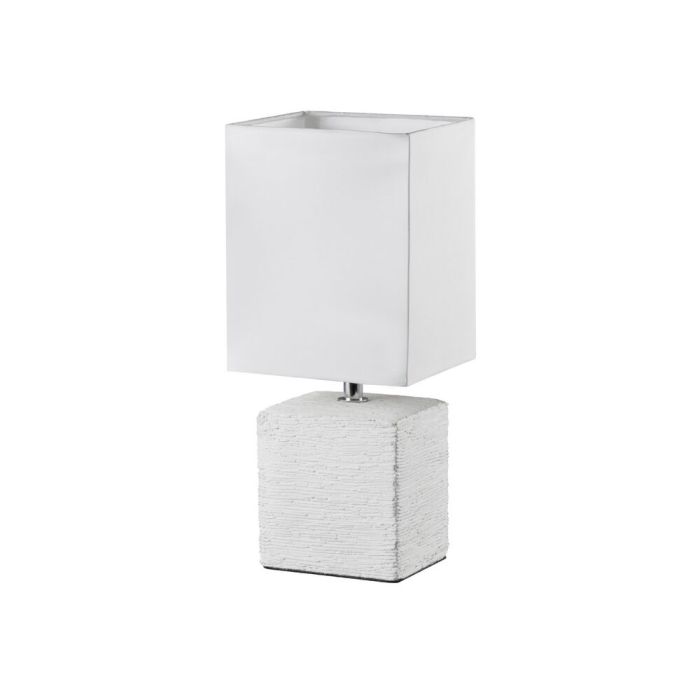 Ceramic table lamp white, Karola, with switch