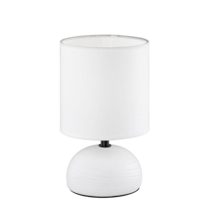 Ceramic table lamp white, Yeraz, with switch