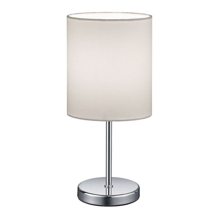 Chrome table lamp modern, Zoe, with switch