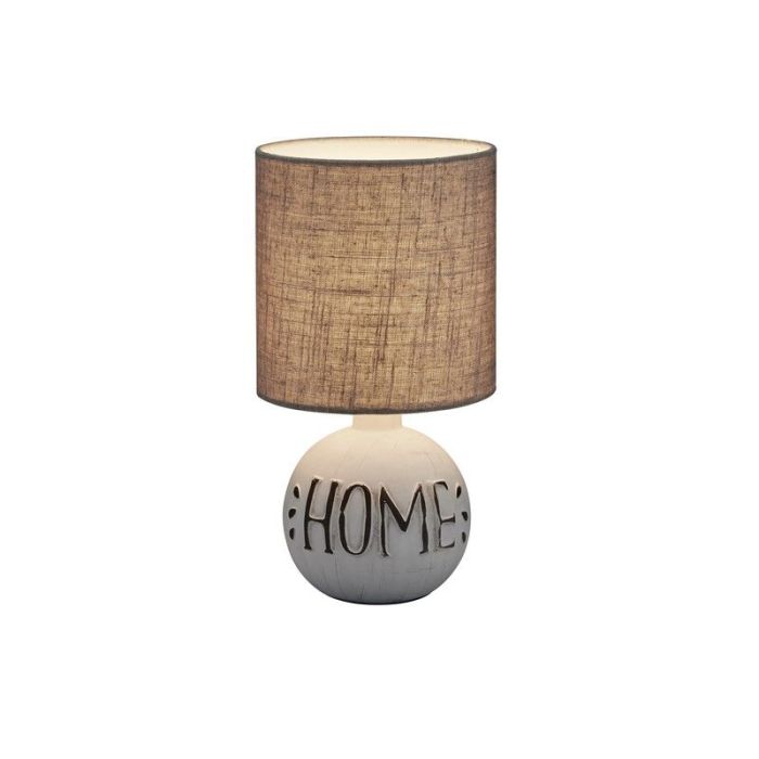 Ceramic table lamp white, Mosh, with switch