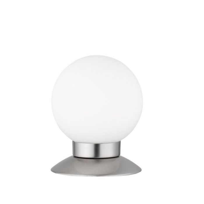 Nickel table lamp modern, Nolan, 3W, 3000K LED, with switch