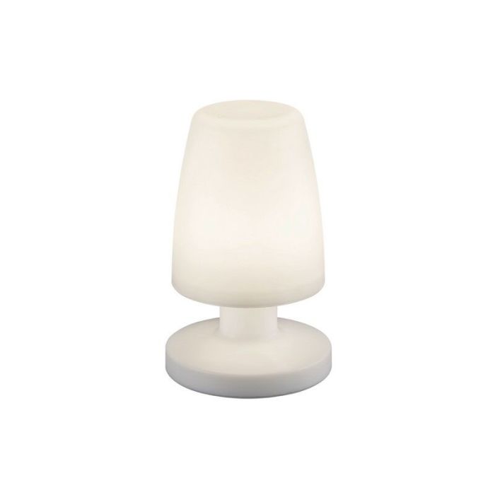 White outdoor table lamp modern, Maruf, 1,5W, 3000K LED, IP44, with switch