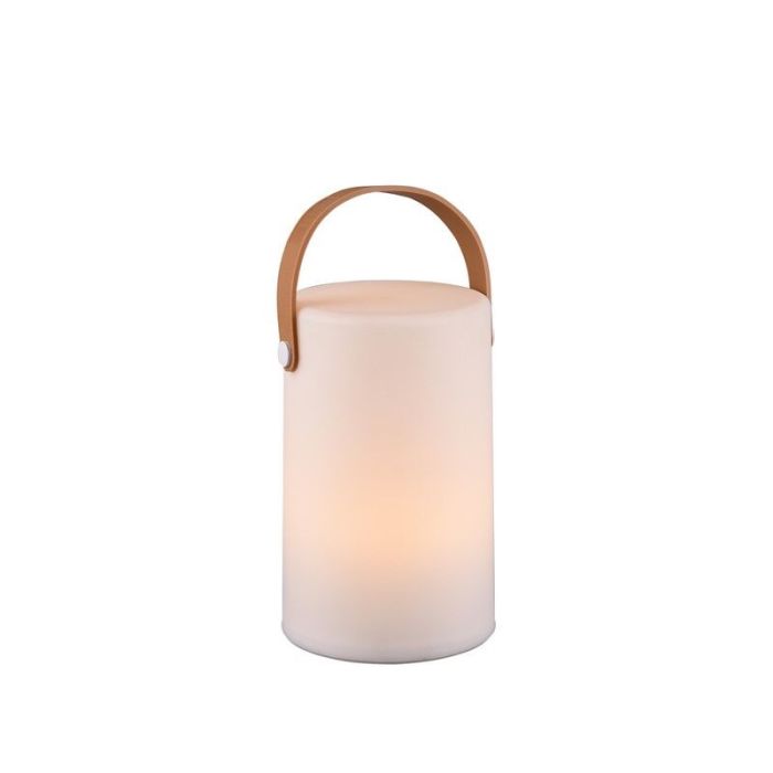 White outdoor table lamp modern, Marso, 1W, 3000K LED, IP44, with switch