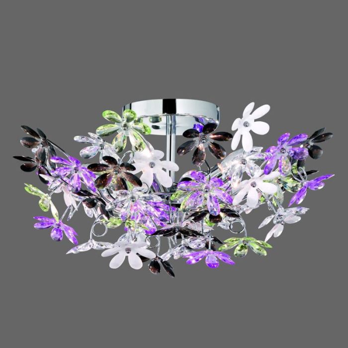 Chrome ceiling light retro, Wooler