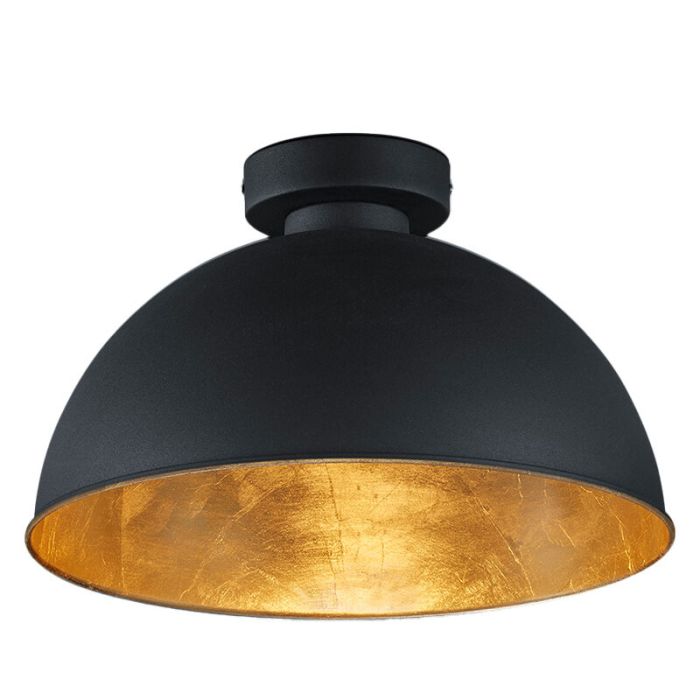 Black flush ceiling light industrial, Lyndee