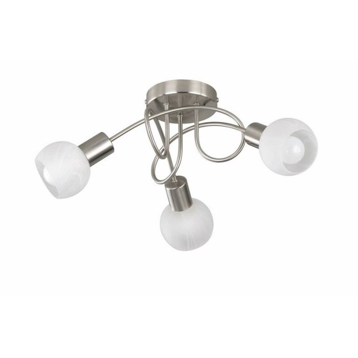 Nickel flush ceiling light modern, Benita