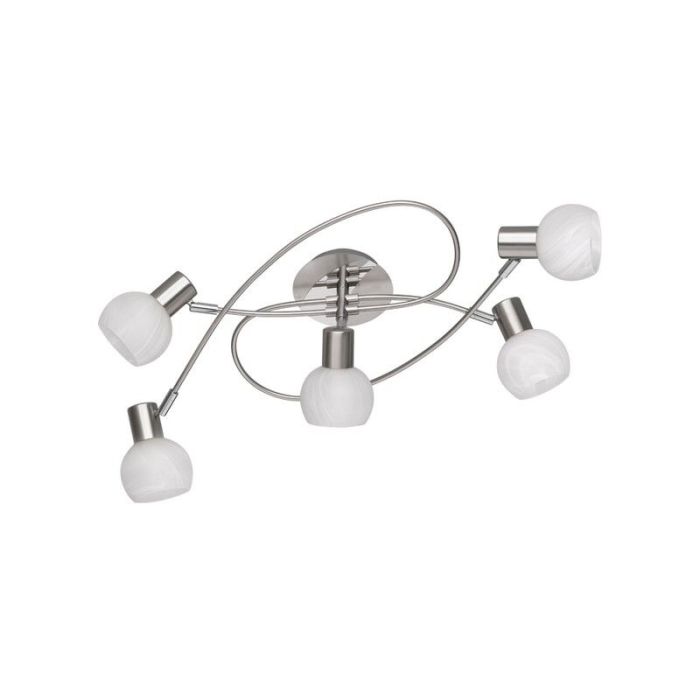 Nickel flush ceiling light modern, Benita
