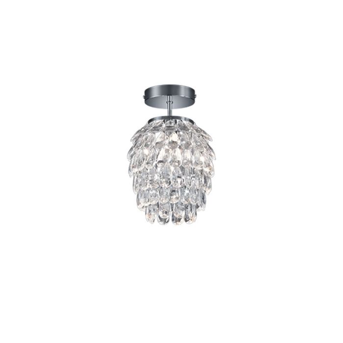 Chrome ceiling light retro, Ilse
