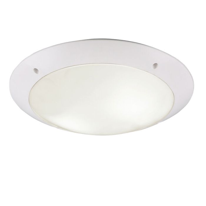 White flush ceiling light modern, Gandrup, IP54