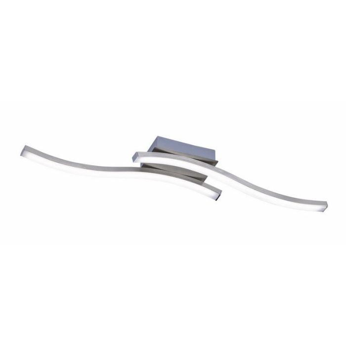 Nickel flush ceiling light design, Go, 5W, 3000K LED