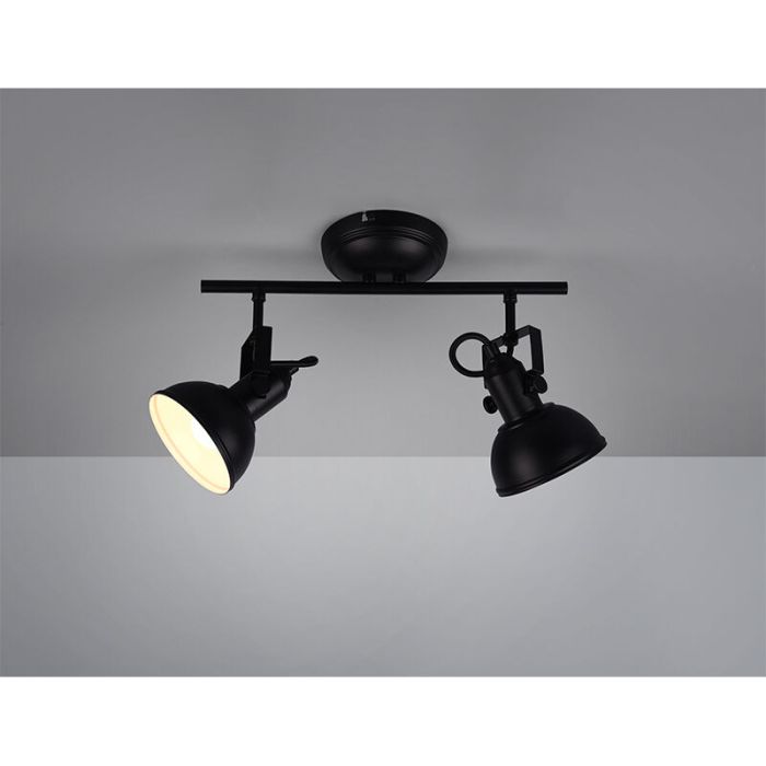 Black ceiling spotlight industrial, Kibek
