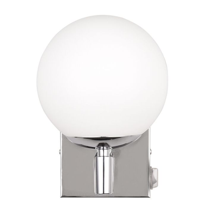 Chrome bathroom wall light modern, Eray, IP44