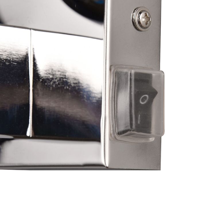 Chrome bathroom wall light modern, Eray, IP44