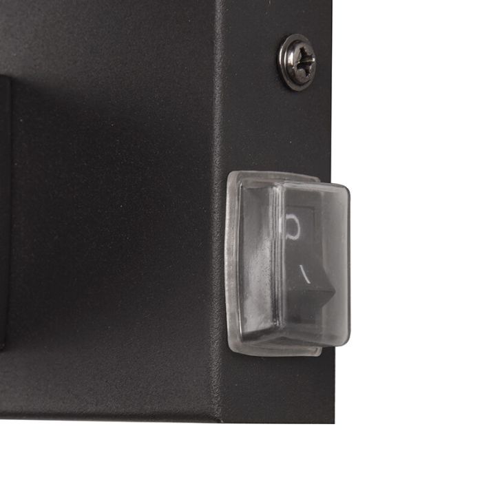 Black bathroom wall light modern, Eray, IP44