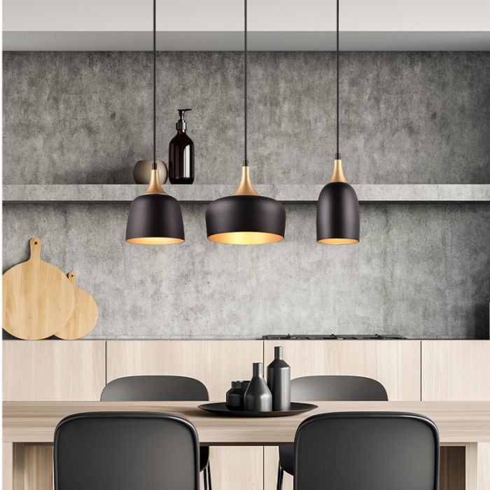 Black pendant light modern, Declan