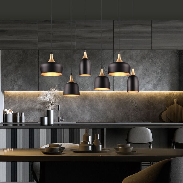 Black pendant light modern, Declan