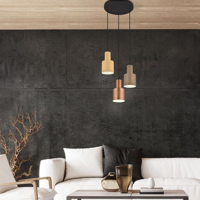 Taupe pendant light modern, Amila