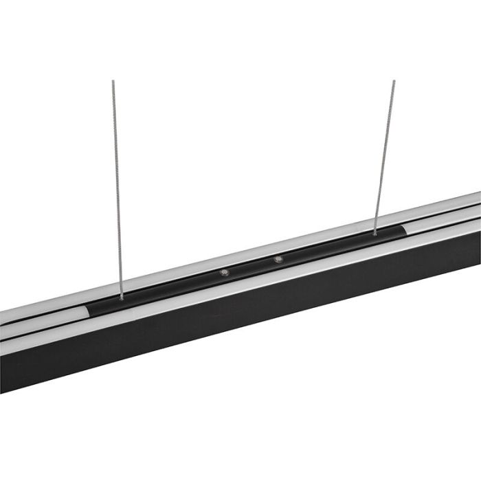 Black pendant light design, Dwayn, 48W, warm to cold white adjustable LED, with touch dimmer