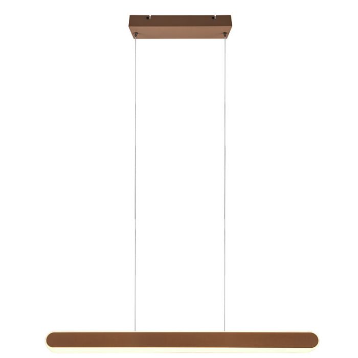 Brass pendant light design, Dwayn, 48W, warm to cold white adjustable LED, with touch dimmer